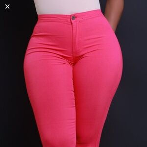 Bright Pink Super Stretchy Skinny Jeans NWT